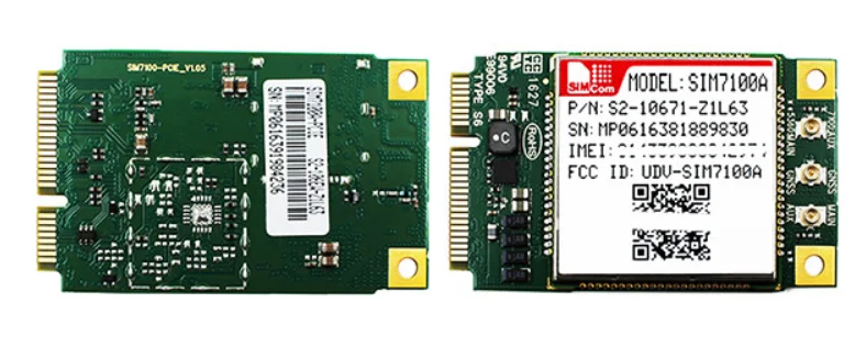 

SIMCOM SIM7100A MINI PCIE LTE Cat-3 Module Quad-Band LTE-FDD B2/B4/B5/B17 Dual-Band UMTS/HSDPA/HSPA+ B2/B5 Qualcomm MDM9215