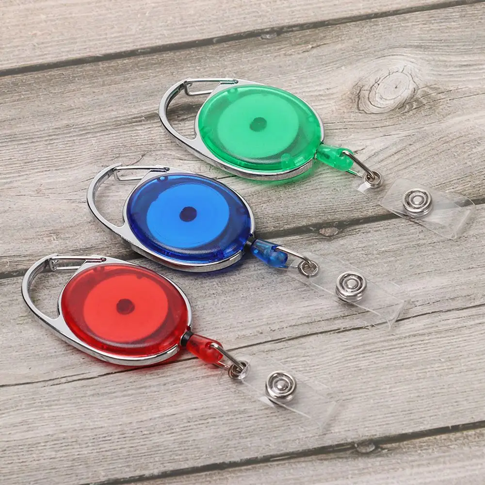 

Retractable Pull Badge ID Lanyard Name Tag Card Badge Holder Reels Key Ring Chain Clips School student office