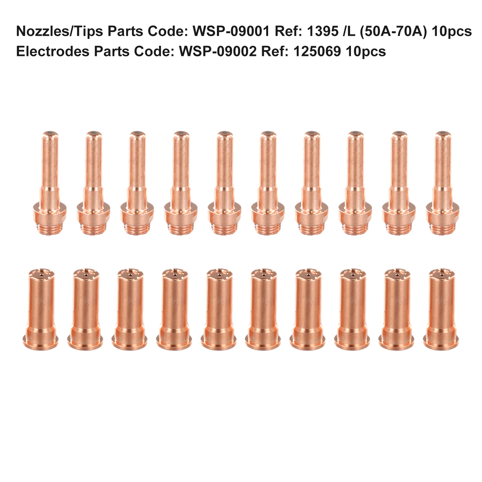 Plasma Nozzles Plasma Electrode 125069 1395 /L 20pcs High Reliability For Cebora CP-70 AIR Plasma Cutting Torch
Plasma Nozzles Plasma Electrode 125069 1395 /L 20pcs High Reliability For Cebora CP-70 AIR Plasma Cutting Torch