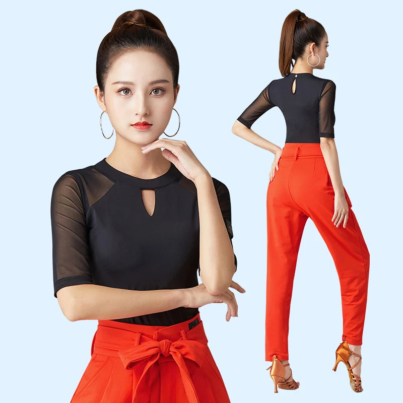 2023 Mesh Sleeved Shirts Latin Dance Tops For Women Chacha Rumba Tango Dress Ballroom Latin Dance Practice Clothes DQL8524
2023 Mesh Sleeved Shirts Latin Dance Tops For Women Chacha Rumba Tango Dress Ballroom Latin Dance Practice Clothes DQL8524