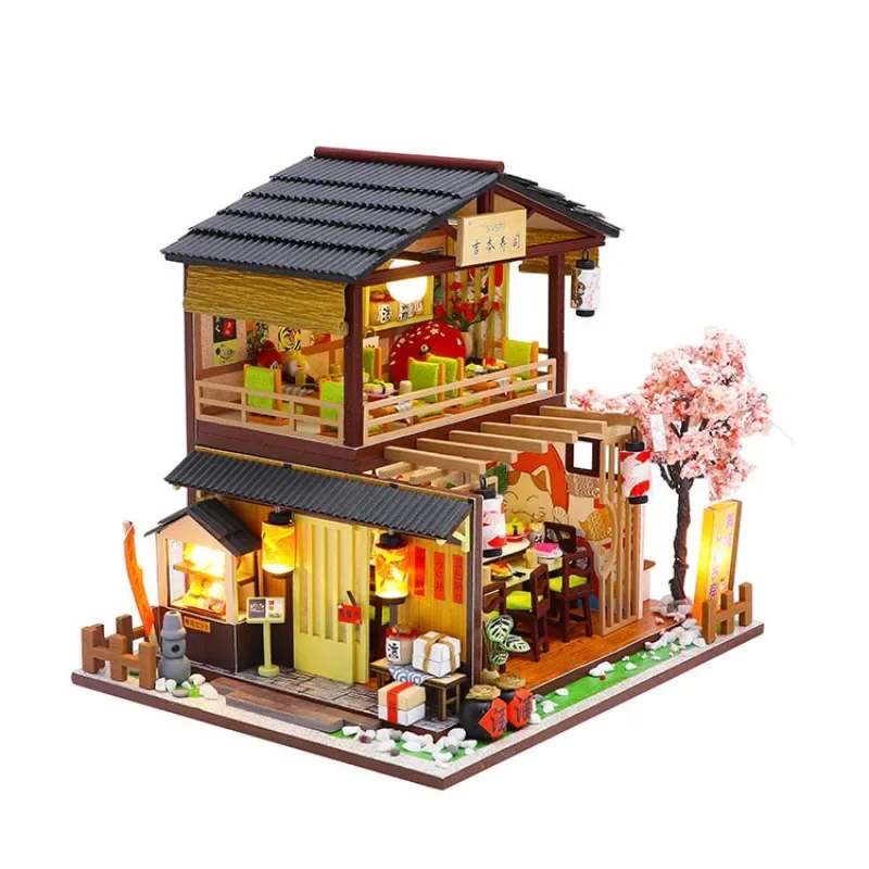 Miniature House Diy Dollhouse Jiben Sushi Shop Retro Japanese Style Arts and Crafts Home Building Model Female Gift
Miniature House Diy Dollhouse Jiben Sushi Shop Retro Japanese Style Arts and Crafts Home Building Model Female Gift