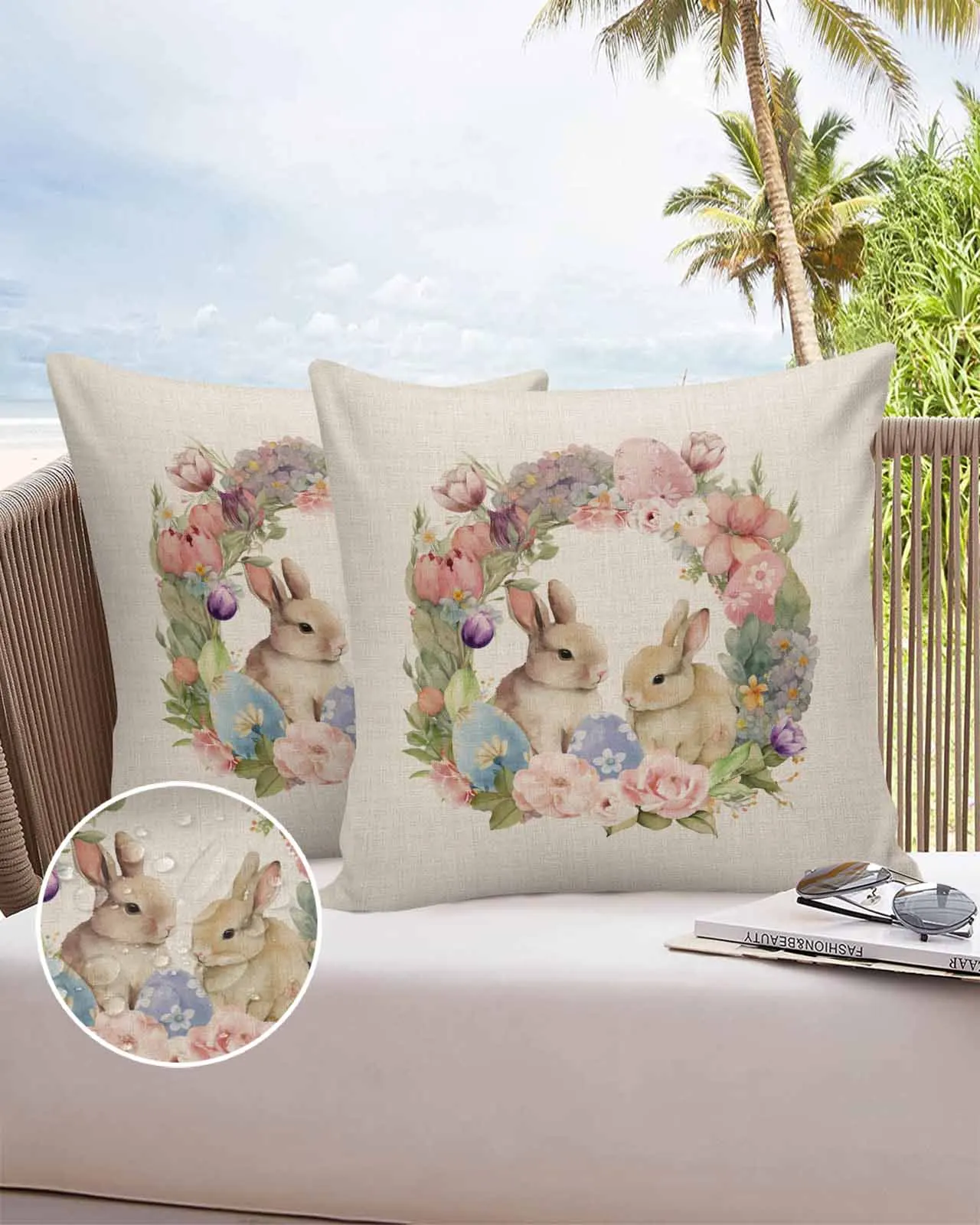 2/4 Pcs Easter Bunny Eggs Watercolor Flowers Pillowcase Waterproof Bedroom Living Room Sofa Cushion Cover Holiday Pillowcase
2/4 Pcs Easter Bunny Eggs Watercolor Flowers Pillowcase Waterproof Bedroom Living Room Sofa Cushion Cover Holiday Pillowcase