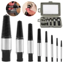 8pcs Screw Extractor Set Steel Broken Speed Out Damaged Screw Extractor Drill Bit Guide Set Remover Easy Out Tool Accessories
8pcs Screw Extractor Set Steel Broken Speed Out Damaged Screw Extractor Drill Bit Guide Set Remover Easy Out Tool Accessories