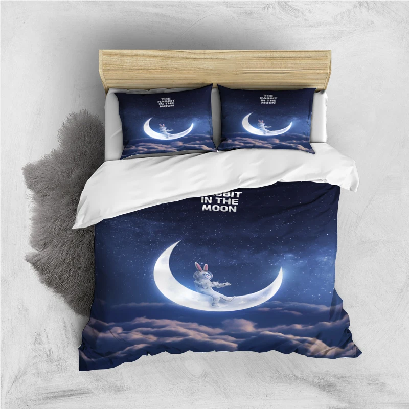 Cartoon Astronaut Rabbit Bedding Set King Size HD Printed Duvet Covers Pillowcases Comforter Bedding Set Bedclothes Bed Linen
Cartoon Astronaut Rabbit Bedding Set King Size HD Printed Duvet Covers Pillowcases Comforter Bedding Set Bedclothes Bed Linen