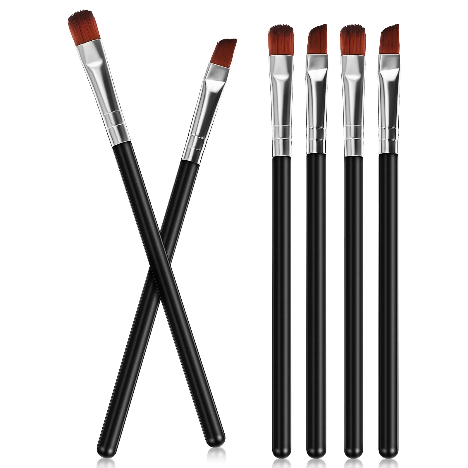 

6 Pcs Professional Eyebrow Brushes Multifunctional makeup brushes for Blending Eyeshadow Eyeliner Eyebrow