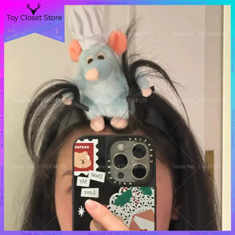 

Disney Ratatouille Hairband New Cartoon Plush Doll Headband French Wide-brimmed Hairpin Photo Headdress Creativity Girl Gift