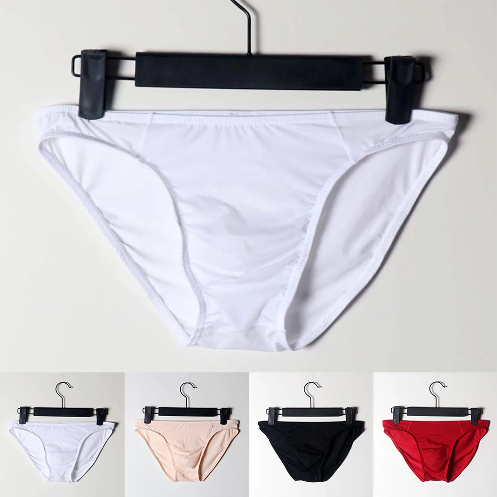 Ice Silk Briefs Men Sexy Underwear Bulge Pouch Underpants Breathable Low Waist Panties Solid Comfortable Underpants Lingerie
Ice Silk Briefs Men Sexy Underwear Bulge Pouch Underpants Breathable Low Waist Panties Solid Comfortable Underpants Lingerie
