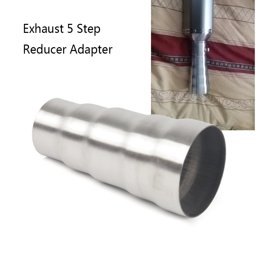 Exhaust 5 Step Reducer Adapter Connector Tube Pipe Cone Universal 201 Stainless Steel
Exhaust 5 Step Reducer Adapter Connector Tube Pipe Cone Universal 201 Stainless Steel