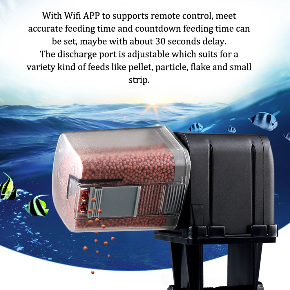 Aquarium Automatic Feeders WIFI APP Control Fish Tank Food Dispenser Fishbowl Feedboxes for Feeder Timer aquarium Accessories
Aquarium Automatic Feeders WIFI APP Control Fish Tank Food Dispenser Fishbowl Feedboxes for Feeder Timer aquarium Accessories