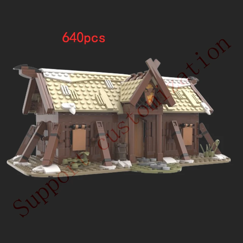 Fast delivery MOC-102557 Viking longhouse small particle assembled building block toy building house
Fast delivery MOC-102557 Viking longhouse small particle assembled building block toy building house