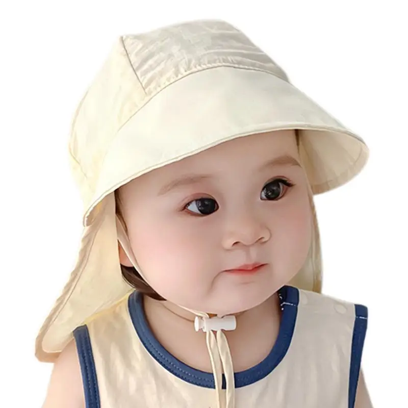 

Шляпа Детская Рыбацкая с широкими полями, дышащая Солнцезащитная шапка с застежкой на шею, для пляжного отдыха и плавания, Upf 50