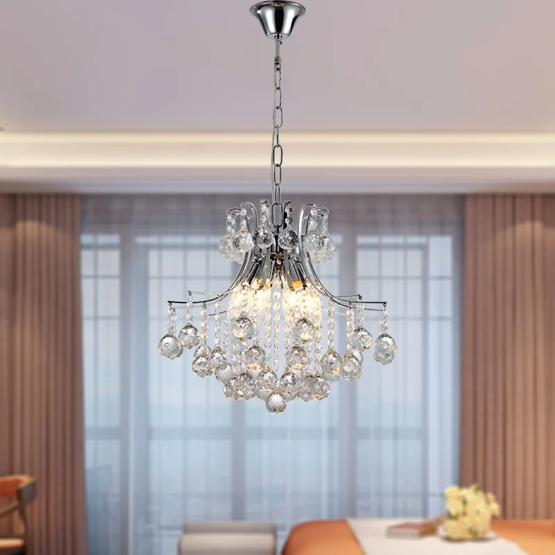 Crystal modern minimalist living room lamp bedroom lamp porch wrought iron chandelier
Crystal modern minimalist living room lamp bedroom lamp porch wrought iron chandelier