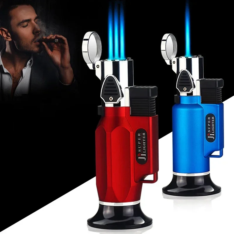Metal Windproof Turbo Gas Lighters Welding Torch Kitchen Cooking Adjustable Flame Powerful Spray Gun Cigar Lighter for Men Gifts
Metal Windproof Turbo Gas Lighters Welding Torch Kitchen Cooking Adjustable Flame Powerful Spray Gun Cigar Lighter for Men Gifts