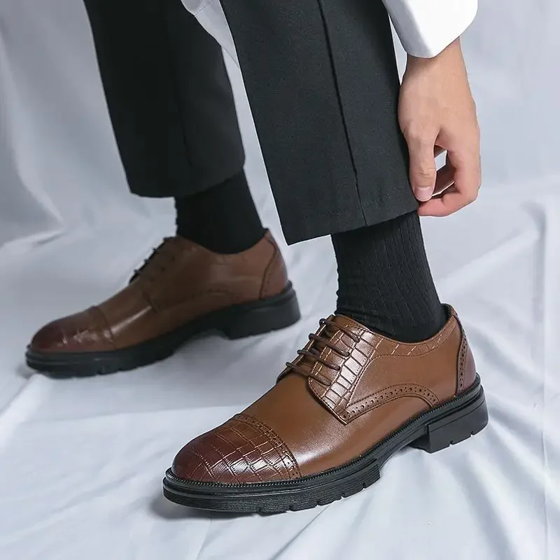 Business Men's Party Casual Leather Men's Sports Cargo Martin Labor Protection Office Social Derby Shoes
Business Men's Party Casual Leather Men's Sports Cargo Martin Labor Protection Office Social Derby Shoes