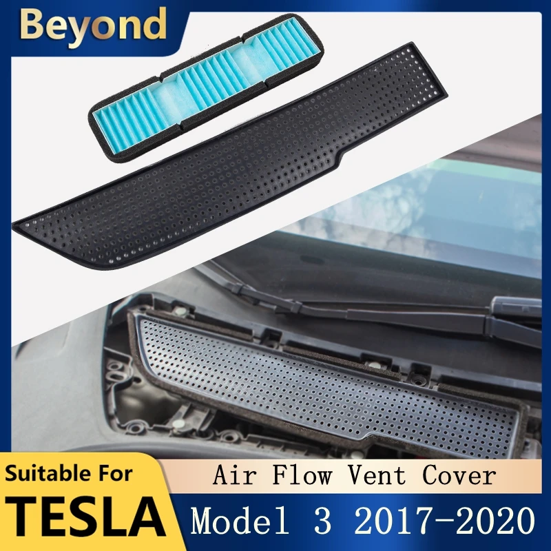 

Car Air Flow Vent Cover Trim Auto For Tesla Model 3 Air Filter Accessories Anti-Blocking Model3 Intake Protection Three