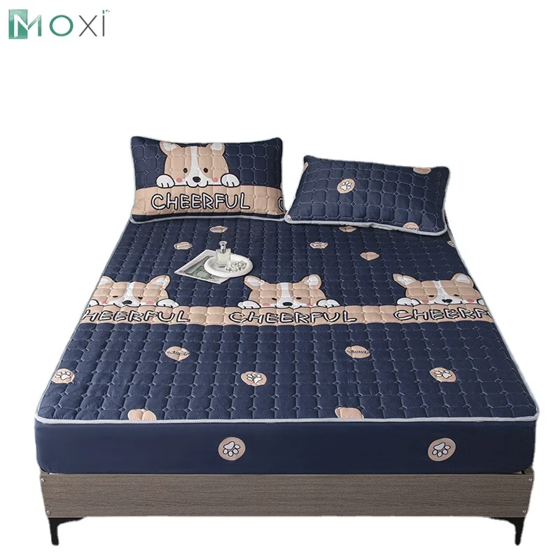 Kawaii Thicken Quilted Bed Mattress Protector Cover Pink Queen King Size Kids Single Gray Elastic Fitted Sheet Home Bed Cover
Kawaii Thicken Quilted Bed Mattress Protector Cover Pink Queen King Size Kids Single Gray Elastic Fitted Sheet Home Bed Cover