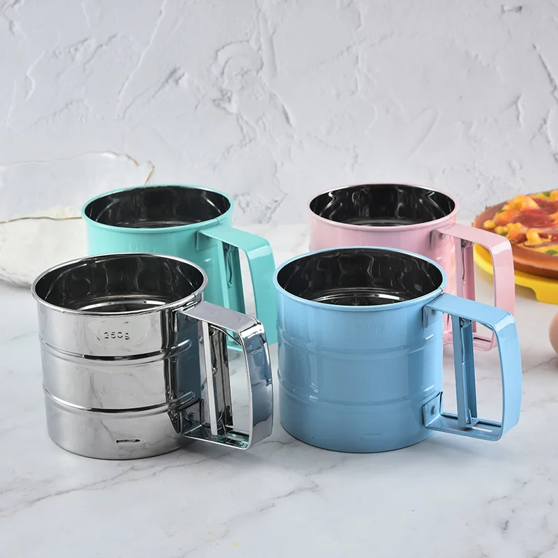 Stainless Steel Semi-automatic Flour Sieve Baking Tools Flour Filter Cup Filter Sieve Hand-held Flour Sieve Baking Accessories
Stainless Steel Semi-automatic Flour Sieve Baking Tools Flour Filter Cup Filter Sieve Hand-held Flour Sieve Baking Accessories