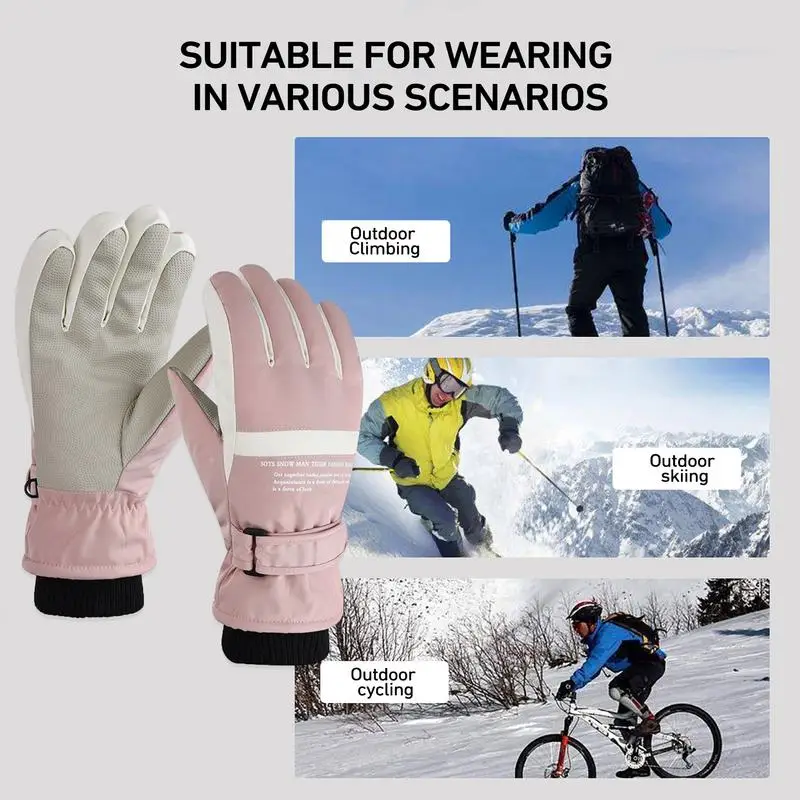 

Motorbike Touchscreen Gloves bike Warm Thermal Knit Gloves for Men and Women bike Anti Slip Heated Hands Warmers accessories