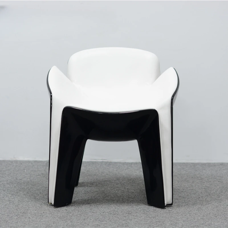 

Индивидуальный скандинавский стиль, роскошный минималистичный дизайнерский креативный обеденный стул из стекловолокна в виде четырехлистной травы для дома, кафе, Ресепшн