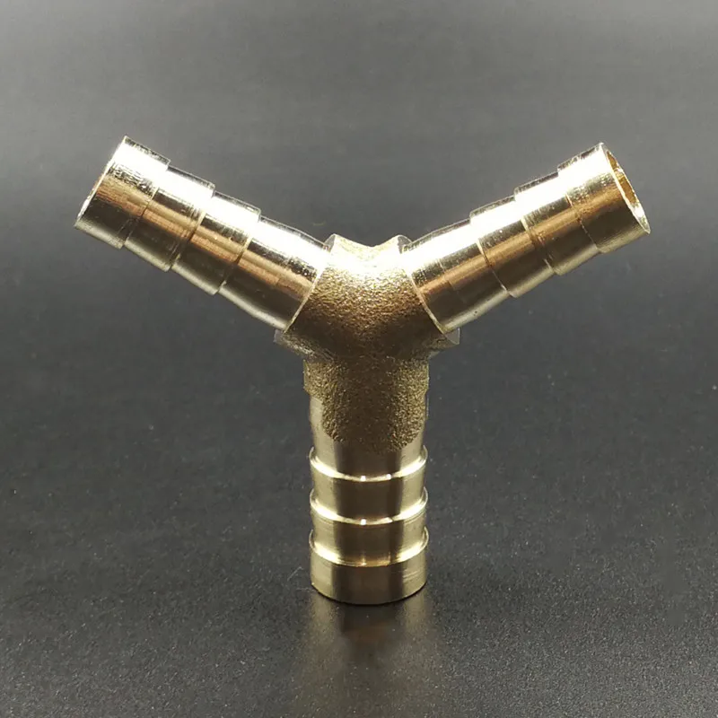 

Hose Barb Tail 4/6/8/10/12/14/16/19mm Y-Shape 3 Ways Reducing Brass Pipe Fitting Splitter Coupler Adapter Connector Water Gas Oi
