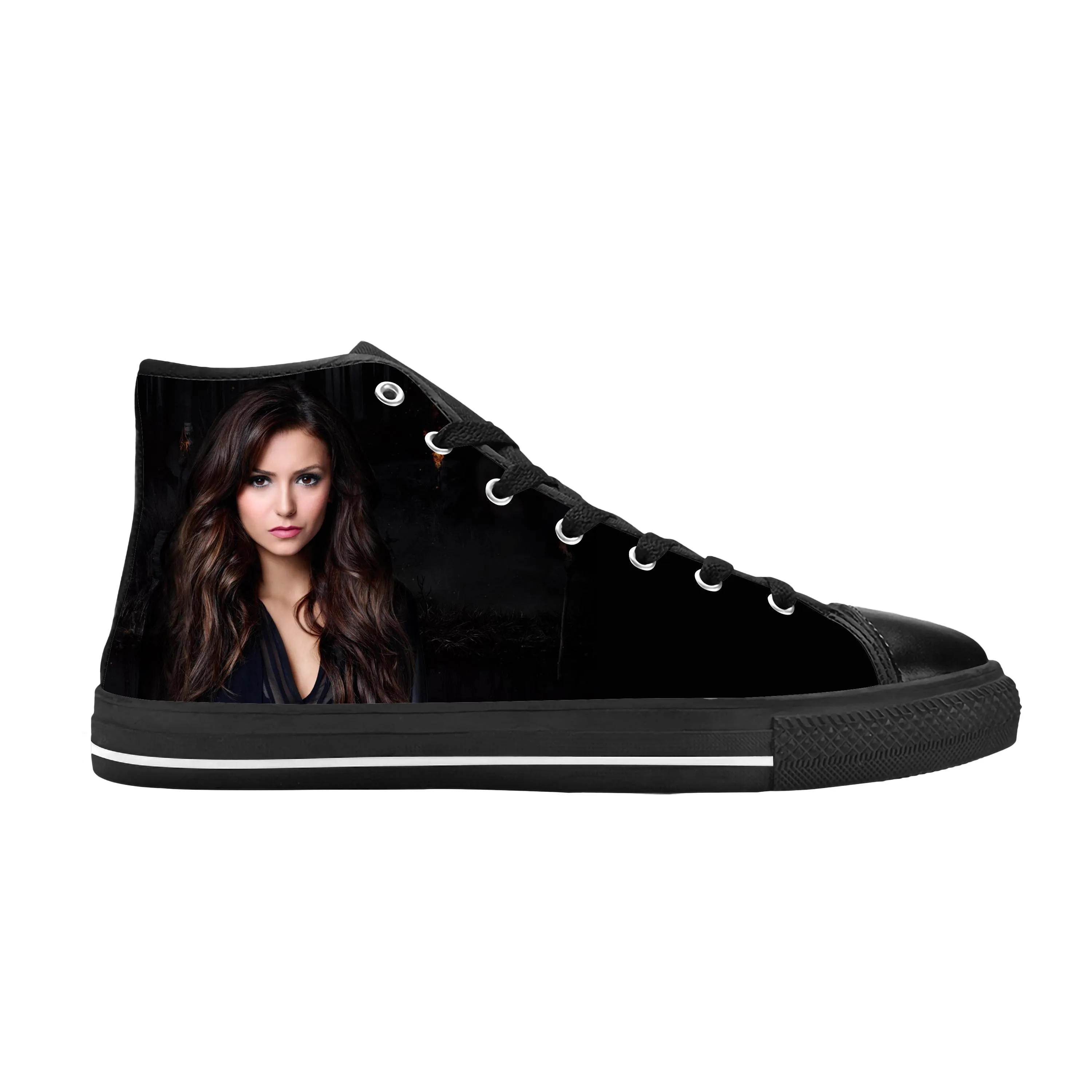 

The Vampire Diaries Elena Gilbert Fashion Popular Casual Cloth Shoes High Top Comfortable Breathable 3D Print Men Women Sneakers