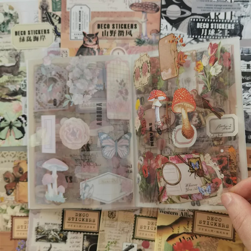 20 Sheets Vintage PET Sticker Book Diy Diary Flower Butterfly INS Album Scrapbooking Retro Material Paper Decorative Stickers
20 Sheets Vintage PET Sticker Book Diy Diary Flower Butterfly INS Album Scrapbooking Retro Material Paper Decorative Stickers