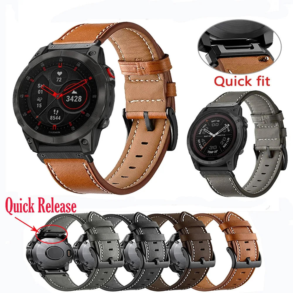 Quick Fit Leather Band For Garmin Epix Gen Enduro 2 Watch Strap Fenix 7 7X 6 6X Pro 5 5X Plus 3 HR 26mm Smart Watchband Bracelet
Quick Fit Leather Band For Garmin Epix Gen Enduro 2 Watch Strap Fenix 7 7X 6 6X Pro 5 5X Plus 3 HR 26mm Smart Watchband Bracelet