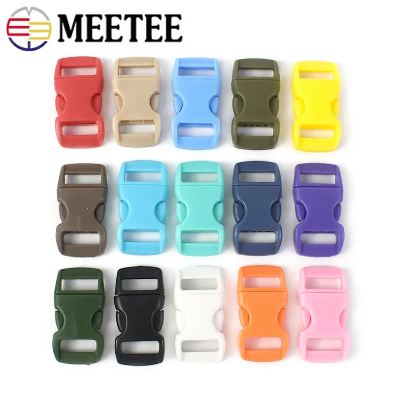 30/50Pcs 10/15mm Plastic Side Release Buckles Bag Backpack Paracord Webbing Belt Strap Dog Collar Adjust Clasp DIY Accessories
30/50Pcs 10/15mm Plastic Side Release Buckles Bag Backpack Paracord Webbing Belt Strap Dog Collar Adjust Clasp DIY Accessories
