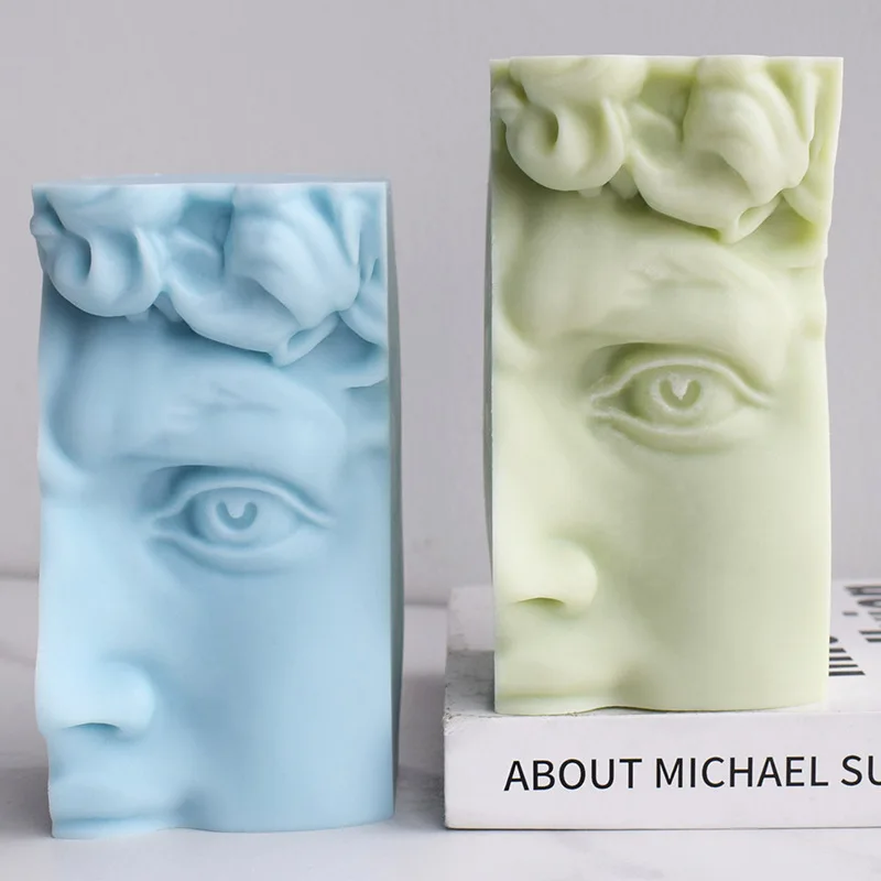 David face candle mold European character head drops glue ornaments half side face aromatherapy plaster silicone mold
David face candle mold European character head drops glue ornaments half side face aromatherapy plaster silicone mold