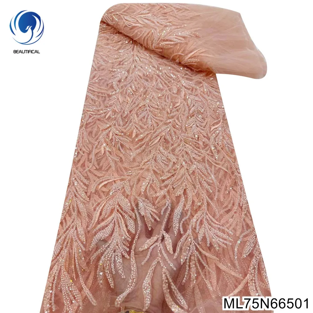 Beauty Willow Leaf Embroidery Design African Sequins Tulle Lace Fabric 2023 French Heavy Beaded Big Occasion Dress ML75N665
Beauty Willow Leaf Embroidery Design African Sequins Tulle Lace Fabric 2023 French Heavy Beaded Big Occasion Dress ML75N665