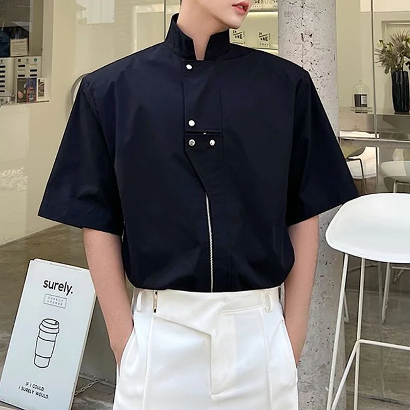 2024 New Summer Niche Structure Functional Style Stand Up Collar Metal Zipper Fashionable Ruffian and Handsome Shirt Trend
2024 New Summer Niche Structure Functional Style Stand Up Collar Metal Zipper Fashionable Ruffian and Handsome Shirt Trend