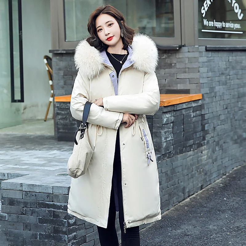 2022 Double-Sided Wear Parkas Women Winter Long Down Cotton Padded Jackets Fur Collar Hooded Coats Thick Warm Lady Outerwear
2022 Double-Sided Wear Parkas Women Winter Long Down Cotton Padded Jackets Fur Collar Hooded Coats Thick Warm Lady Outerwear
