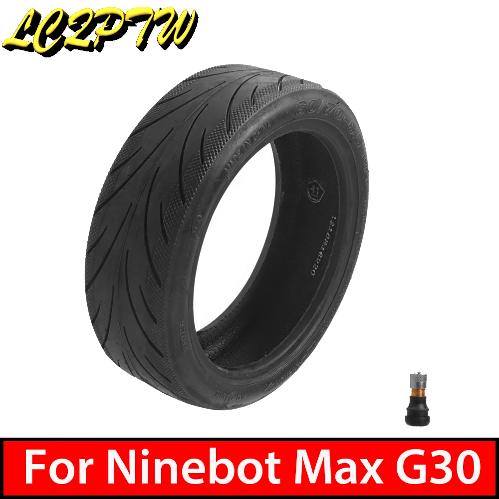 

10 Inch 60/70-6.5 Tubeless Tire Electric Scooter Explosion Proof Tires Replacement No Inflation Tyre for Segway Ninebot Max G30