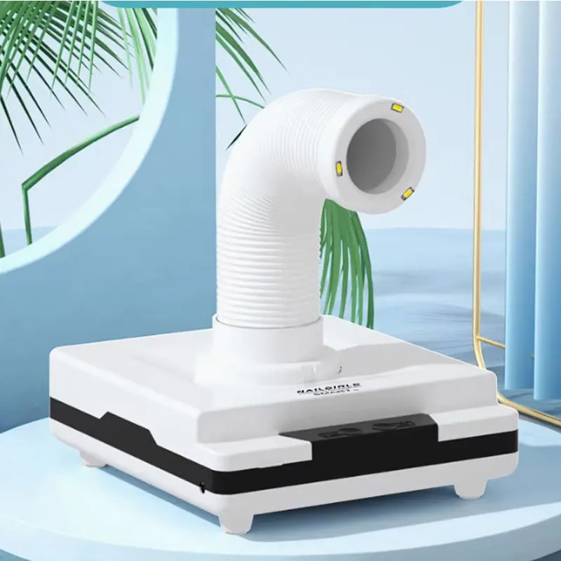 מסיר אבק ציפורניים דו-שימושי בעוצמה של 60W עם עיצוב זווית מתקפלת, מאוורר להסרת אבק ציפורניים וניקוי ציפורניים עם צינור מסיר אבק ציפורניים דו-שימושי בעוצמה של 60W עם עיצוב זווית מתקפלת, מאוורר להסרת אבק ציפורניים וניקוי ציפורניים עם צינור