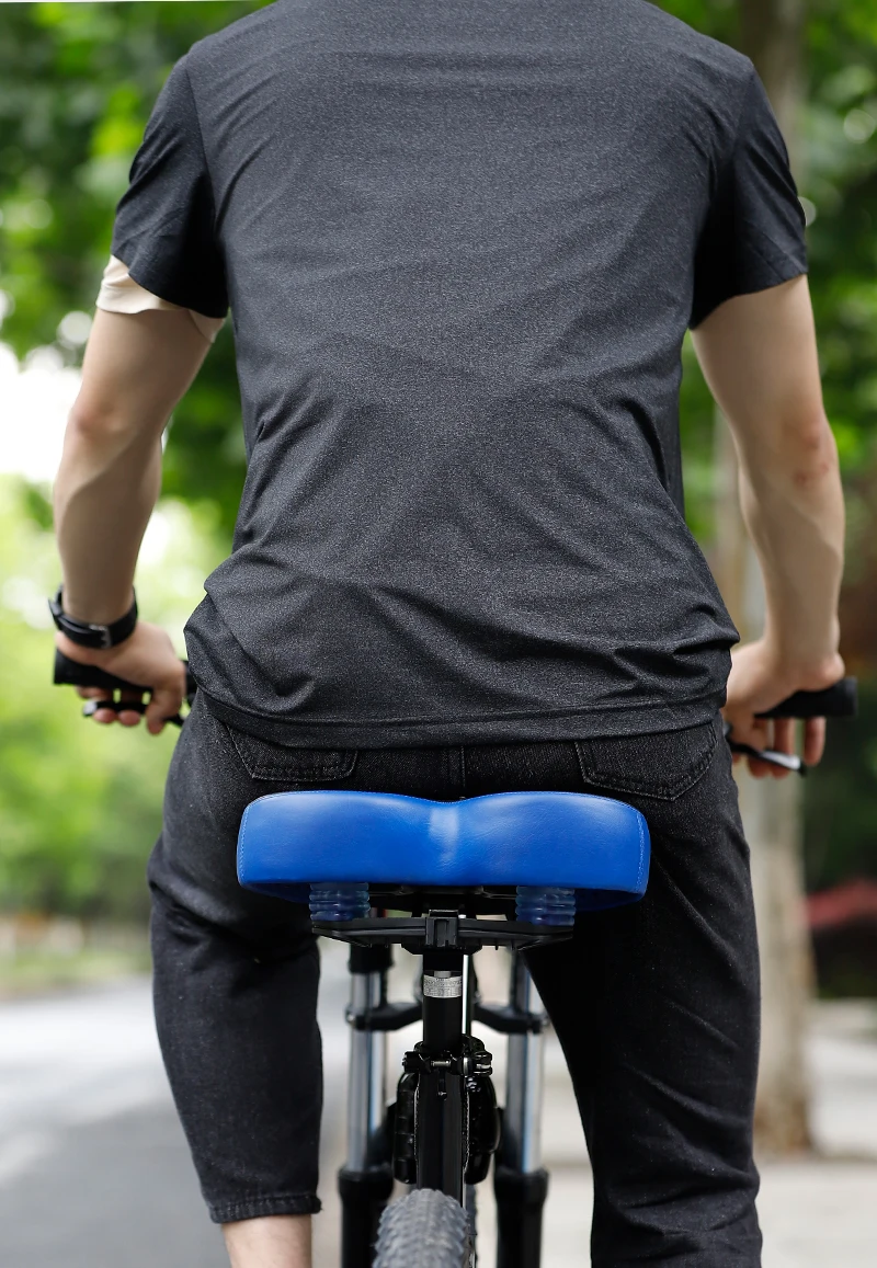 Generic Noseless Bicycle Saddle Antiprostate Comfort Suspension