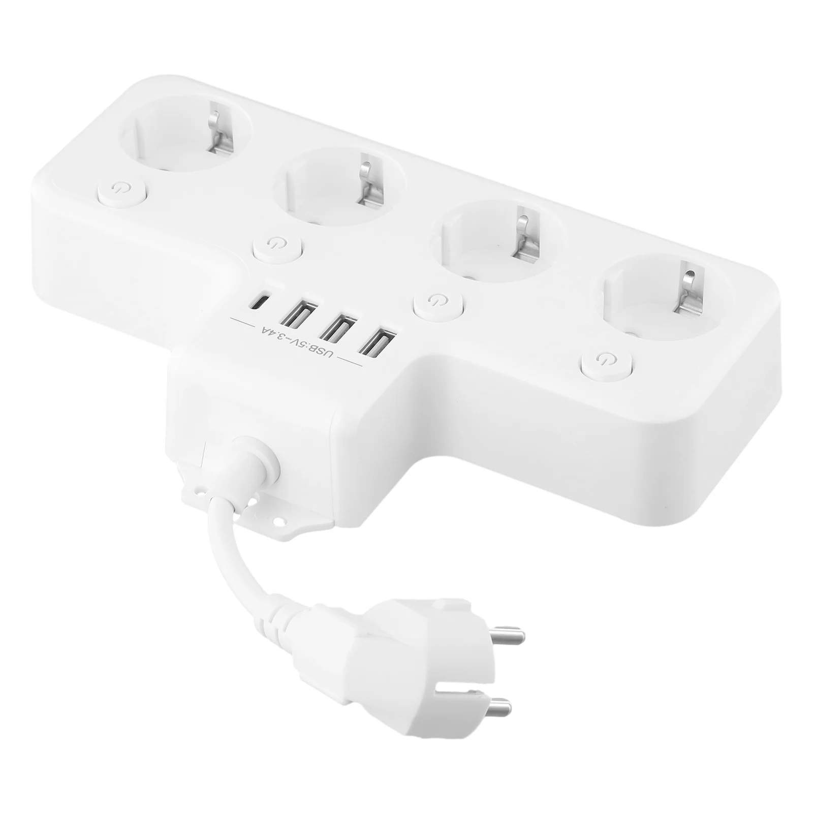 Black Design EU Socket Switchable EU Socket Individually Switchable Multiple Charge Multiple Devices Simultaneously Cm Cable
Black Design EU Socket Switchable EU Socket Individually Switchable Multiple Charge Multiple Devices Simultaneously Cm Cable
