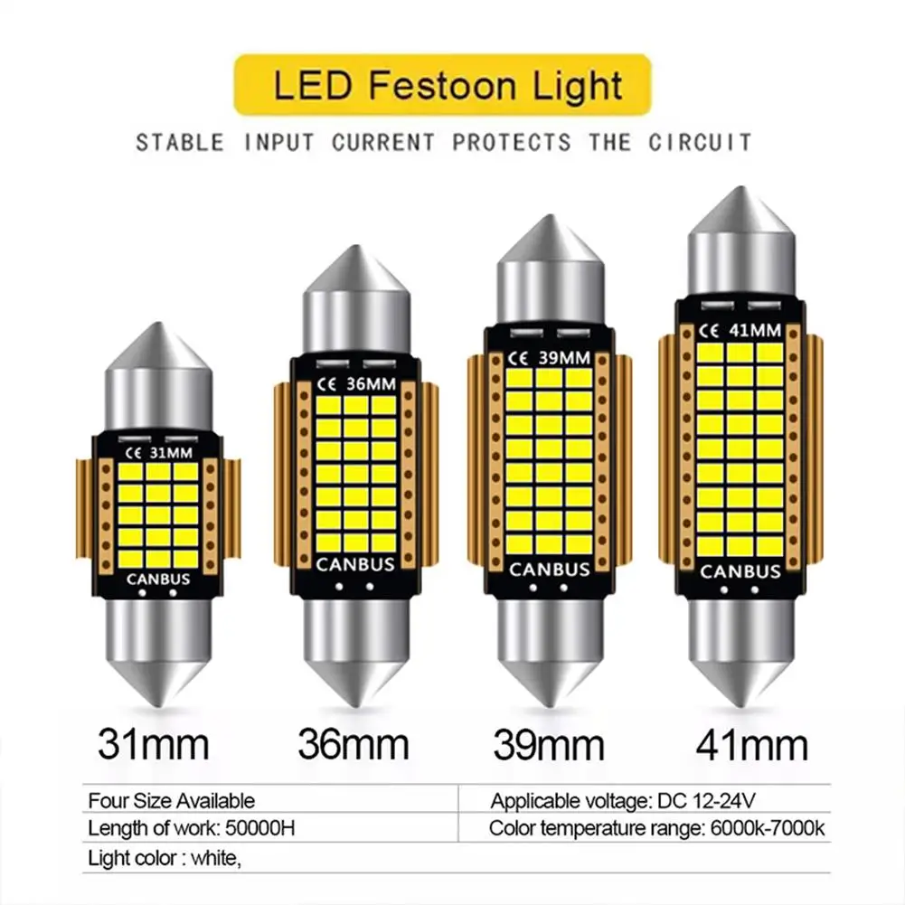 10pcs Led Bulbs Canbus Double-Tip Light 900lm Super Bright Roof Lamp License Plate Light Kit Interior Parts 12v Led Lighting
10pcs Led Bulbs Canbus Double-Tip Light 900lm Super Bright Roof Lamp License Plate Light Kit Interior Parts 12v Led Lighting