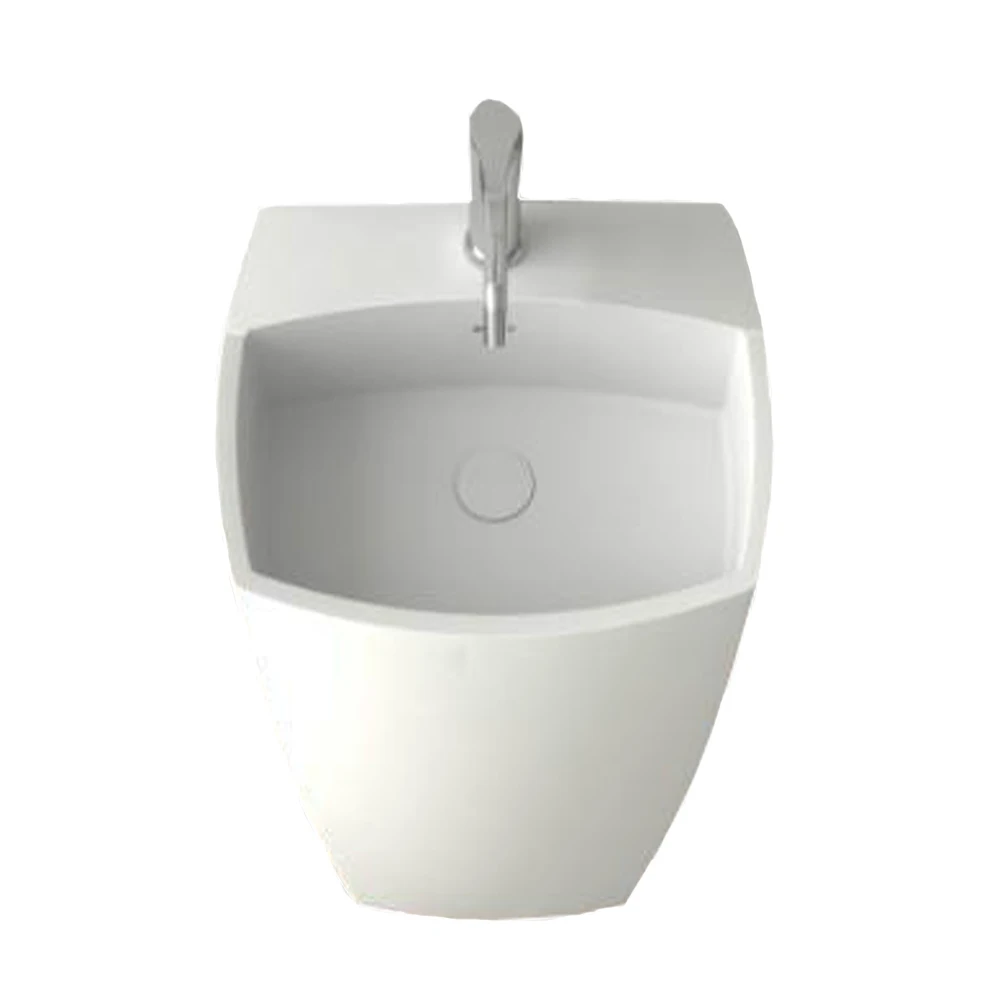 Bathroom Rectanguar Freestanding Pedestal Vessel Sink Solid Surface Stone Wash Basin RS38391
Bathroom Rectanguar Freestanding Pedestal Vessel Sink Solid Surface Stone Wash Basin RS38391