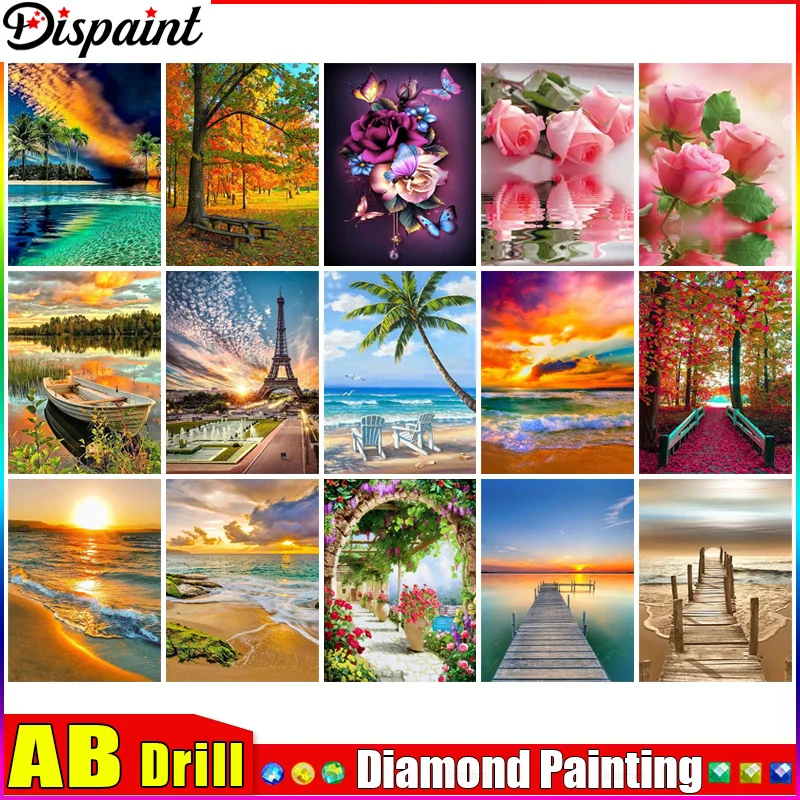Алмазная вышивка Dispaint AB 5D «сделай сам», полное покрытие, «цветок, роза, Пляжный Пейзаж», картина из квадратных/круглых страз, декоративное искусство
Алмазная вышивка Dispaint AB 5D «сделай сам», полное покрытие, «цветок, роза, Пляжный Пейзаж», картина из квадратных/круглых страз, декоративное искусство