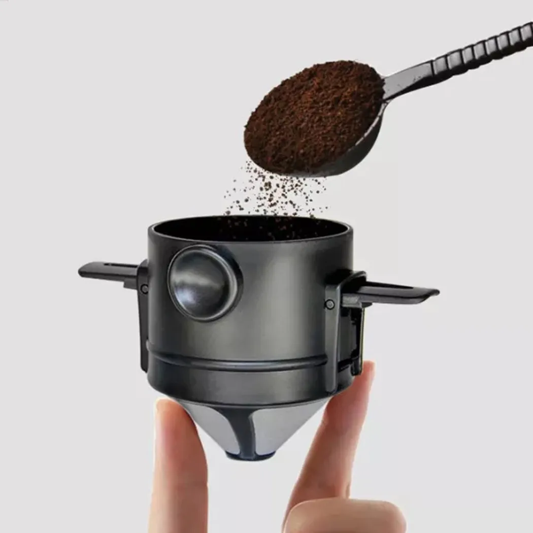 Coffee Filter Cafe Foldable Portable Stainless Steel Drip Coffee Tea Holder Reusable Paperless Pour Over Dripper Coffeeware
Coffee Filter Cafe Foldable Portable Stainless Steel Drip Coffee Tea Holder Reusable Paperless Pour Over Dripper Coffeeware