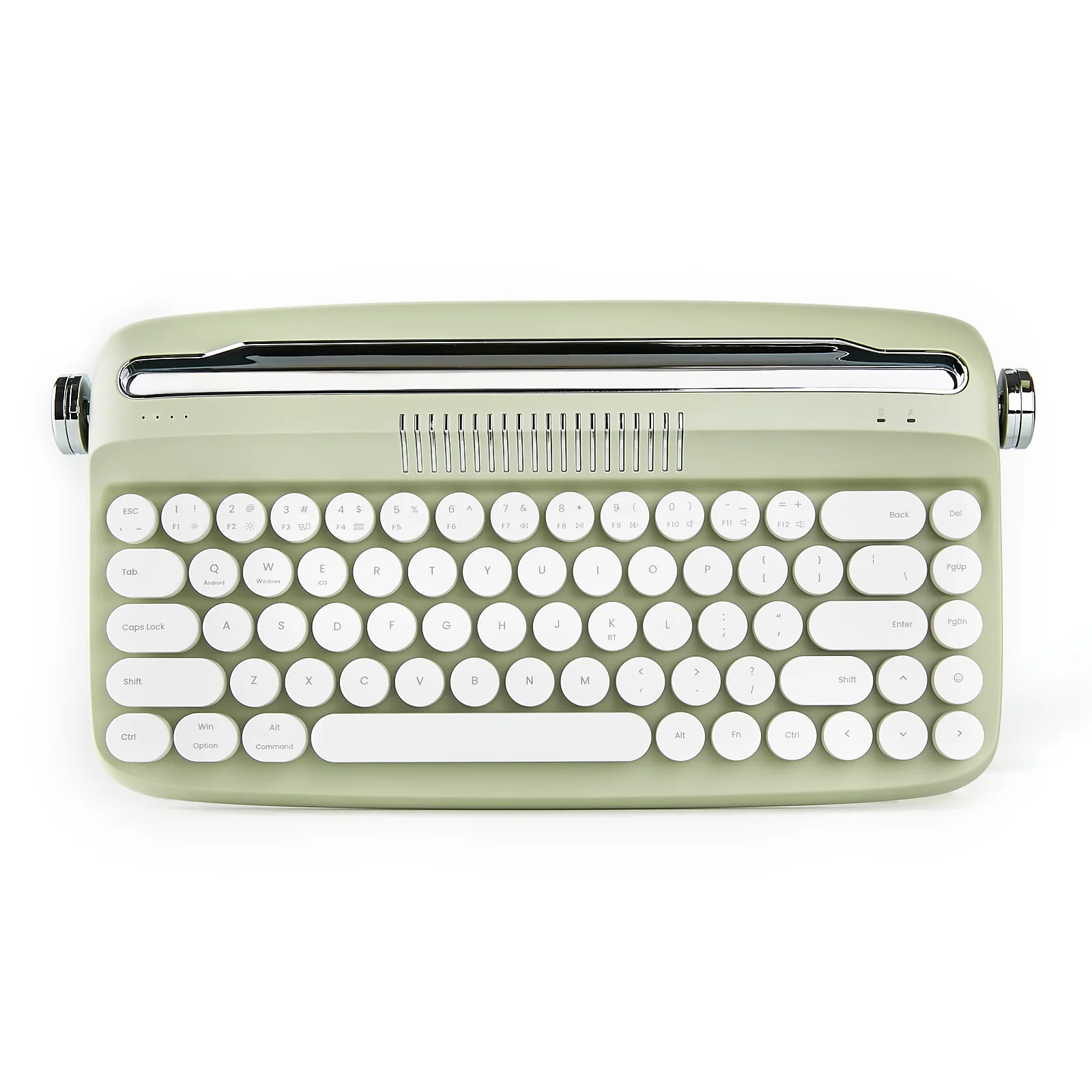 YUNZII B307 Matcha Green Upgraded Wireless USB-C/Bluetooth Retro Typewriter Keyboard with Integrated Stand&Cute Round Keycaps
YUNZII B307 Matcha Green Upgraded Wireless USB-C/Bluetooth Retro Typewriter Keyboard with Integrated Stand&Cute Round Keycaps