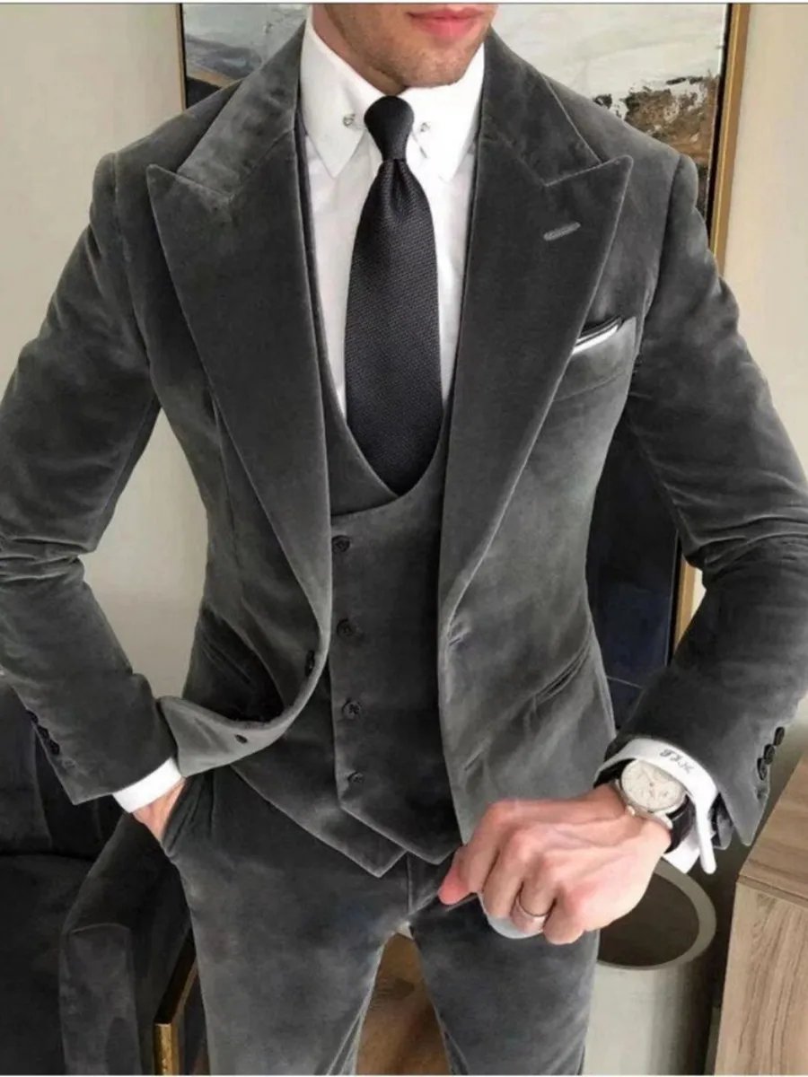 Customized Men's Suit Two Buttons Groom Tuxedos Jacket Blazers Halloween Costume Elegant For Luxury Man Suit's For Wedding 59
Customized Men's Suit Two Buttons Groom Tuxedos Jacket Blazers Halloween Costume Elegant For Luxury Man Suit's For Wedding 59