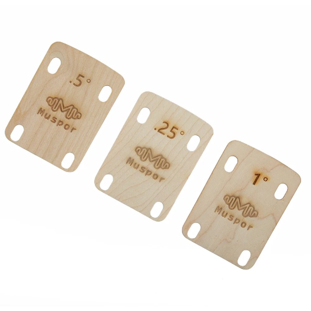 Maple Neck Shims 3 Pcs Accessories Electric Guitar Maple Plate Parts 0.25/0.5/1 Degree 2-3/16\" X 3\" Brand New
Maple Neck Shims 3 Pcs Accessories Electric Guitar Maple Plate Parts 0.25/0.5/1 Degree 2-3/16\" X 3\" Brand New