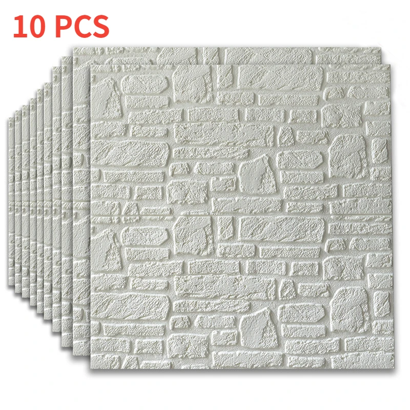 10pcs Waterproof Self Adhesive 3D Wall Sticker DIY Living Room Bedroom Kitchen Children's Room Wall Home Decor Wallpaper 70x70cm
10pcs Waterproof Self Adhesive 3D Wall Sticker DIY Living Room Bedroom Kitchen Children's Room Wall Home Decor Wallpaper 70x70cm