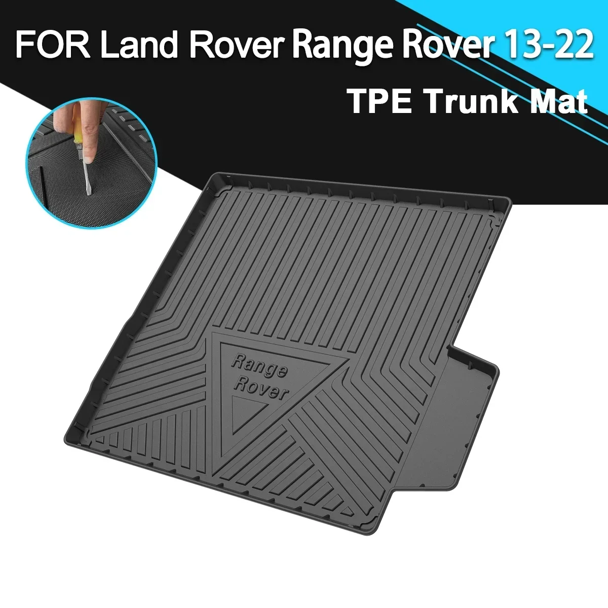 

Car Rear Trunk Cover Mat Non-Slip Waterproof Rubber TPE Cargo Liner Accessories For Land Rover Range Rover 2013-2022