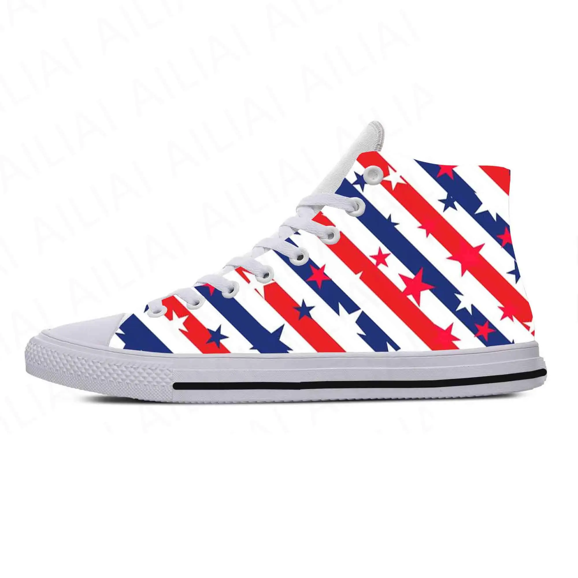 

Кроссовки мужские/женские с американским флагом США Звезда США патриотическая гордость повседневные тканевые туфли высокие удобные дышащие кроссовки с 3D принтом