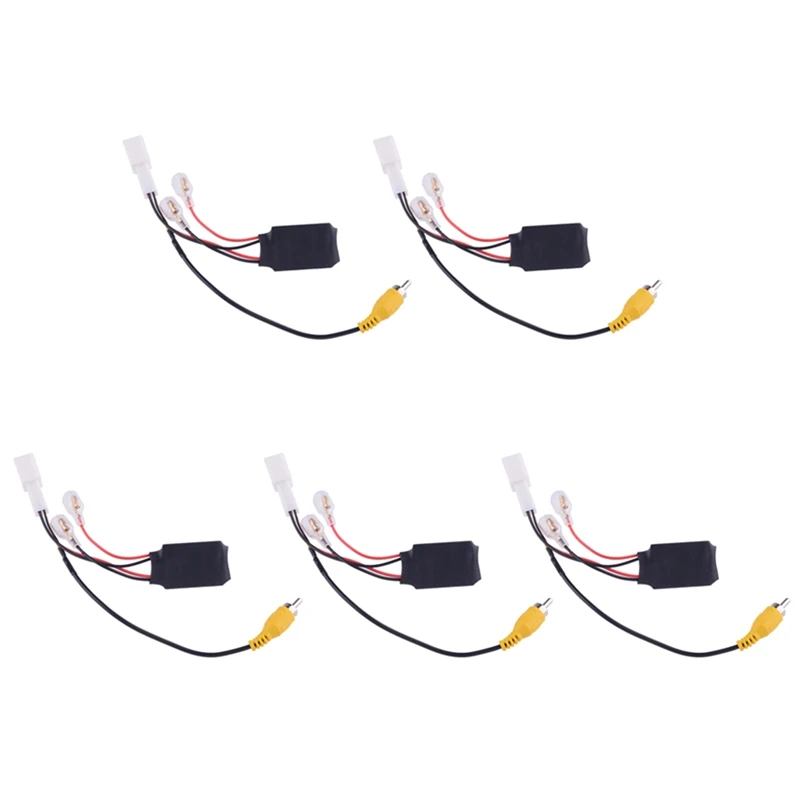 

5Pcs 4 Pin Car Reversing Camera Retention Cable Adapter Wiring Harness Cable Plug Reverse Connector Adapter For Toyota