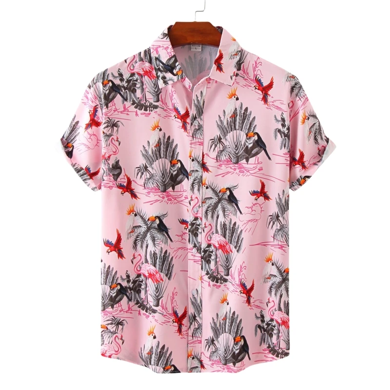

Luxury Hawaiian Cotton Polo Men's Oversize Shirt Man Shirts High Quality Fashion Clothing Blouses Social T-shirts Free Shipping