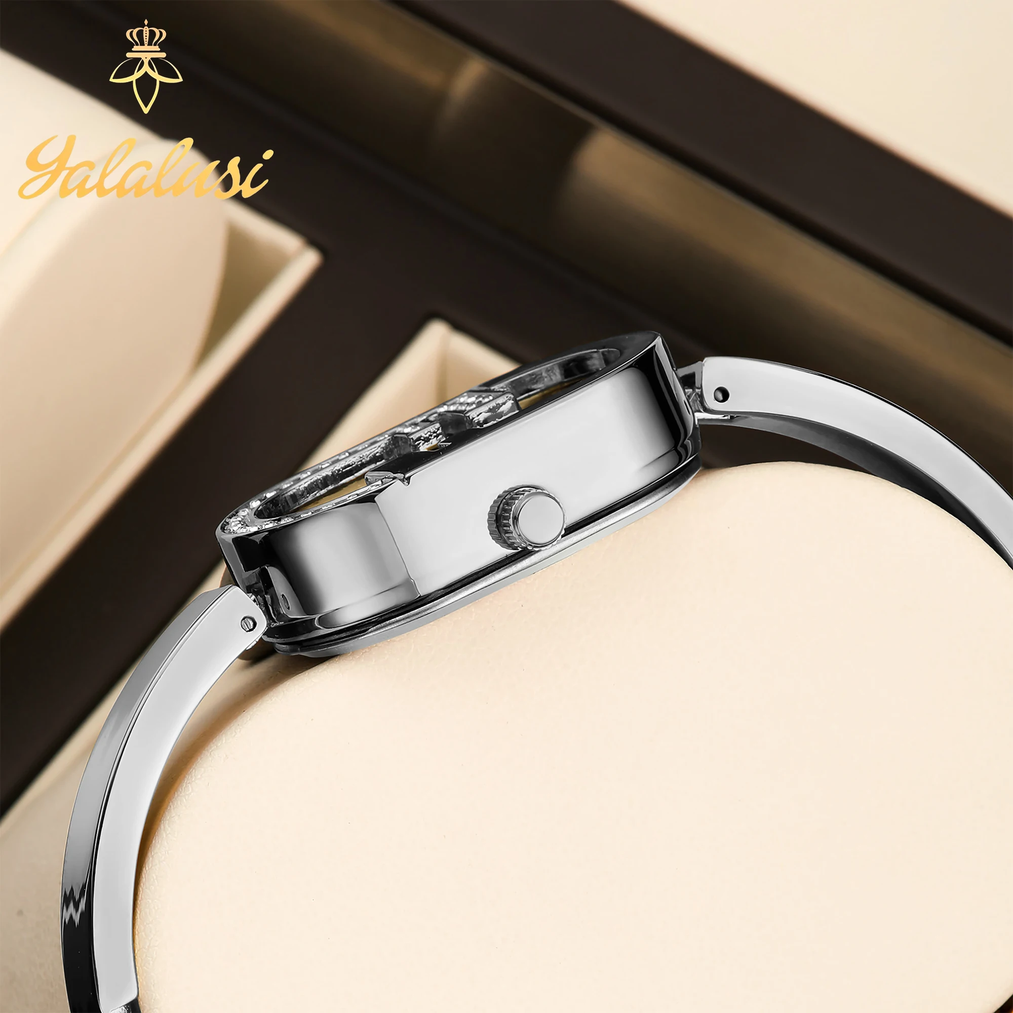 YaLaLuSi Luxury Women's Quartz Fashion Diamond-Set Water-Resistant Bracelet Watch – An Elegant Gift for Girls reloj mujer YaLaLuSi Luxury Women's Quartz Fashion Diamond-Set Water-Resistant Bracelet Watch – An Elegant Gift for Girls reloj mujer