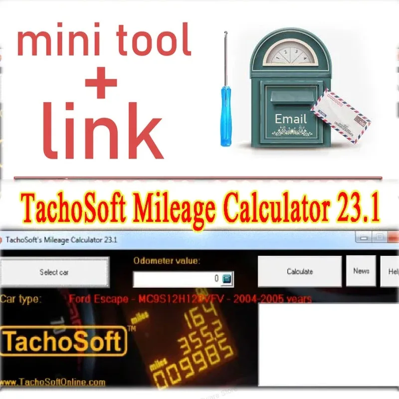 

2022 TachoSoft калькулятор пробега 23,1 V23.1 с лицензионным цифровым одометром, калькуляторы + приборная панель + программное обеспечение для пробега